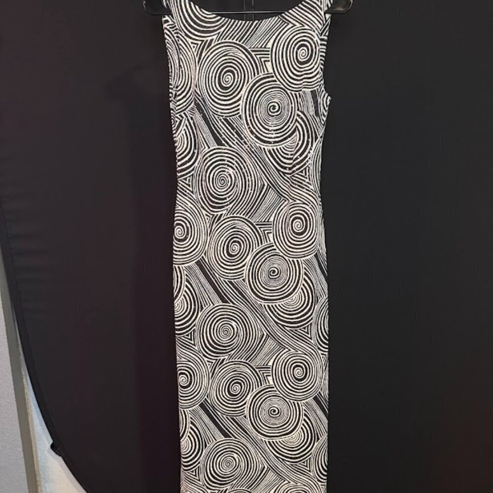 Niki by Niki Livas Vintage Geometric Sheath Dress